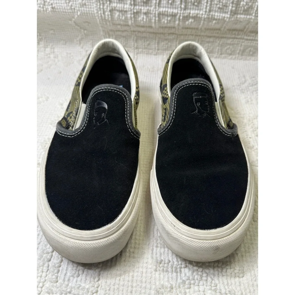 Vans Michael February Classic Slip-On‎ SF Black Olive Men 5.5 Women 7 Surf Shoes